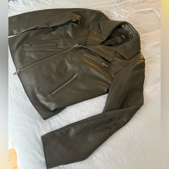 DSTLD Lamb Leather Biker Jacket - Picture 2 of 10